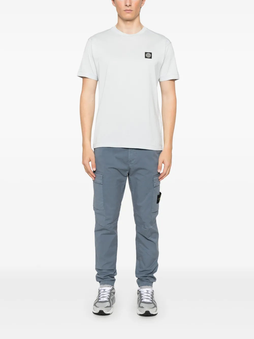 Stone Island Compass-patch cotton T-shirt