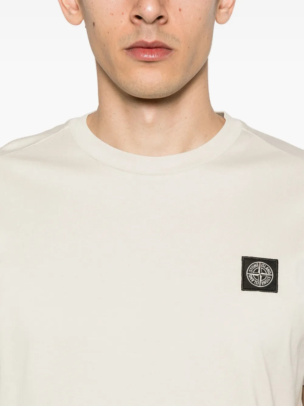 Stone Island Compass-patch cotton T-shirt