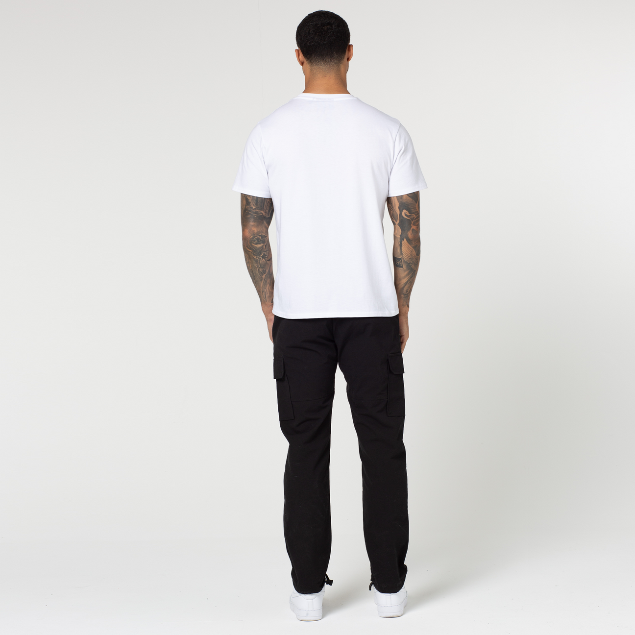 Wide Cargo Pants | Black