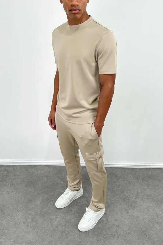 Jogger Cargo Pants - Beige - New Collection