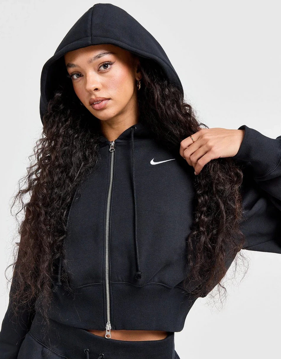 Nike Cropped Phoenix Zip-Up Hoodie