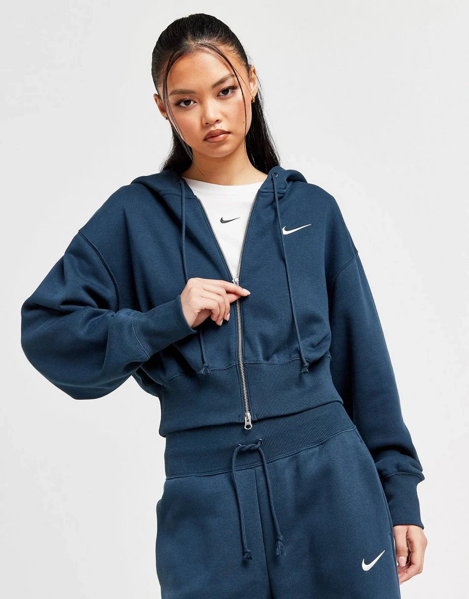 Nike Cropped Phoenix Zip-Up Hoodie