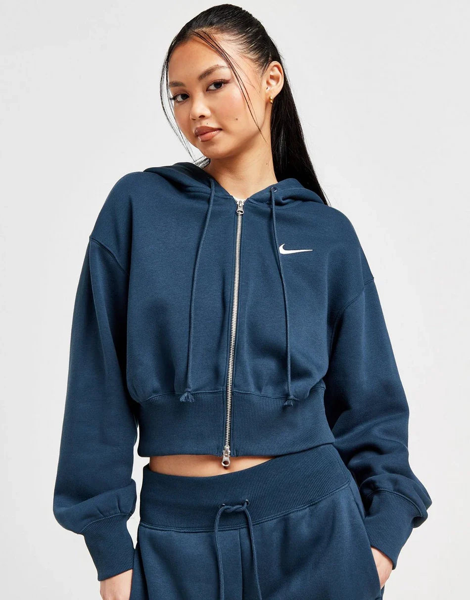 Nike Cropped Phoenix Zip-Up Hoodie