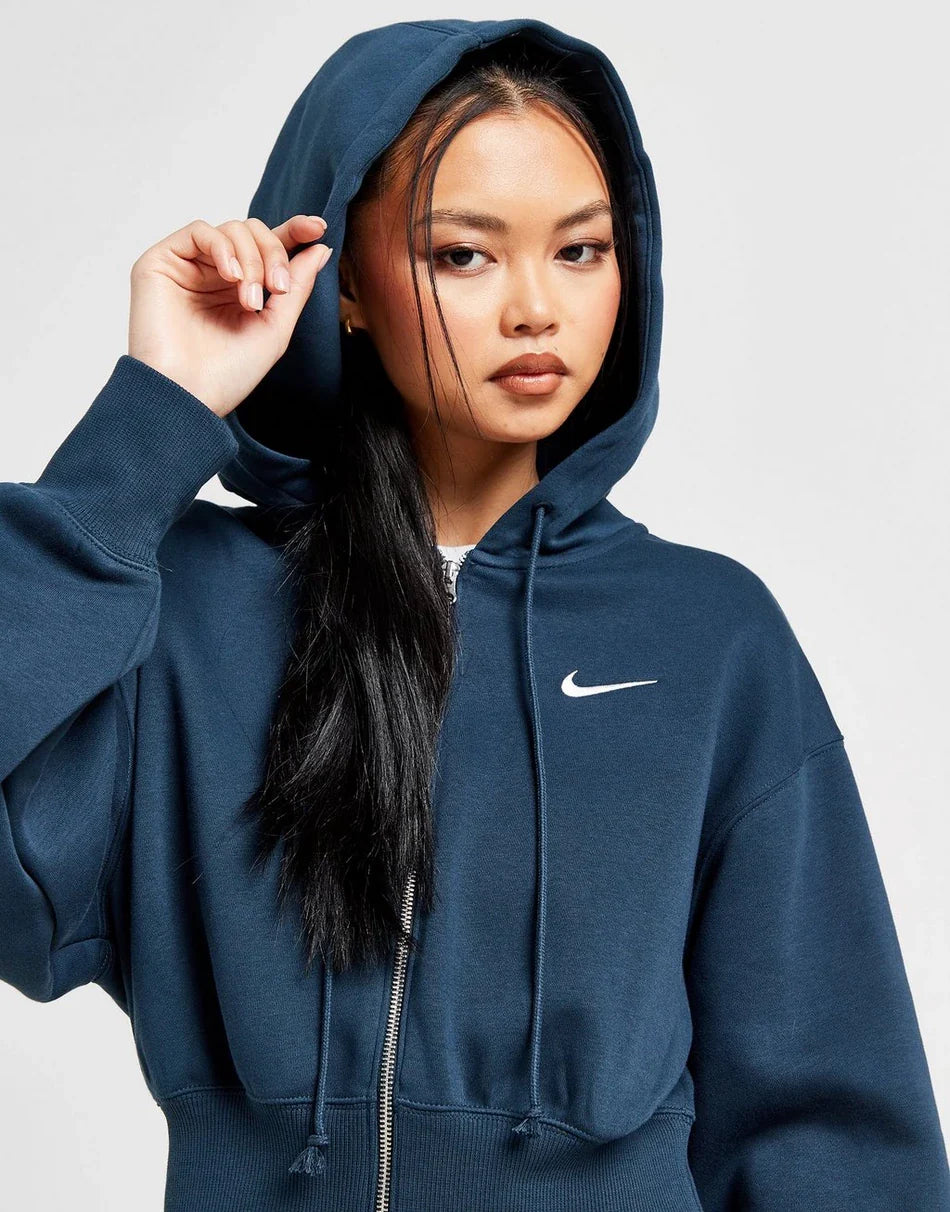 Nike Cropped Phoenix Zip-Up Hoodie